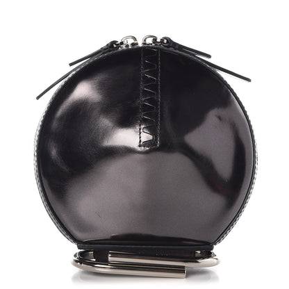 3.1 Phillip Lim 3.1 Metallic Calfskin Alix Circle Clutch Gunmetal 1 of 6