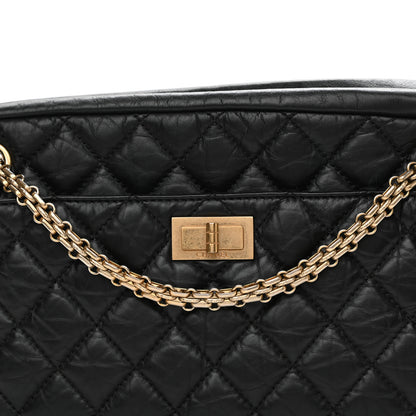 Chanel Aged Calfskin Quilted Medium Reissue Camera Case Black 8 of 10