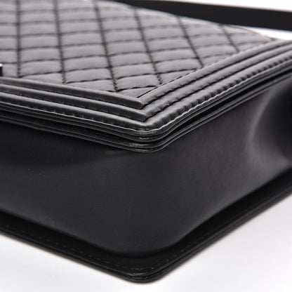Chanel Lambskin Quilted Large Boy Flap Black 9 of 14