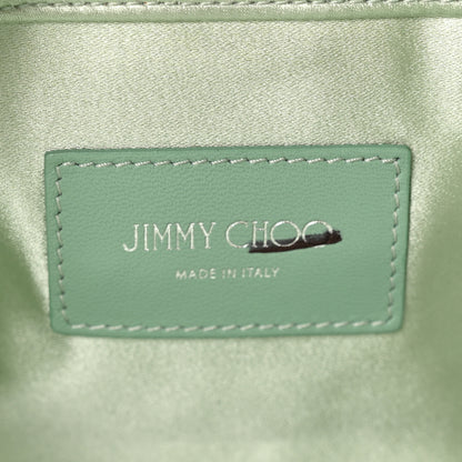 Jimmy Choo Satin Crystal Titania Clutch Green 6 of 10