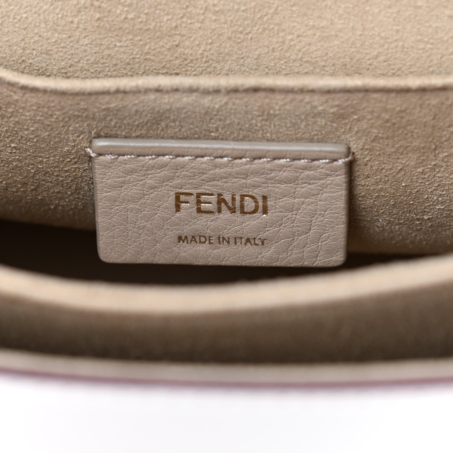 Fendi Vitello Liberty Scalloped Studded Kan I Shoulder Bag Camelia 6 of 13
