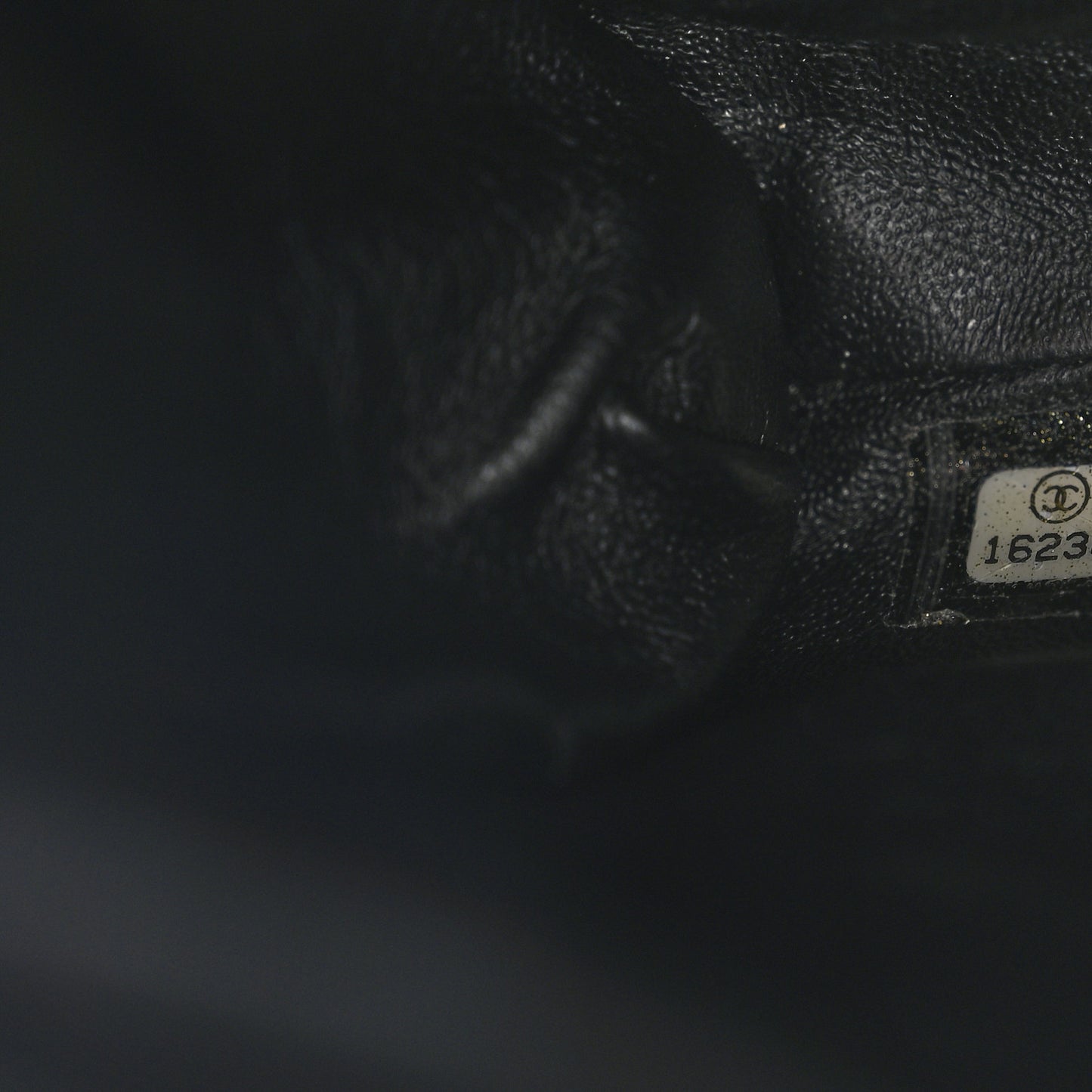 Patent Quilted Clutch with Chain Flap Black