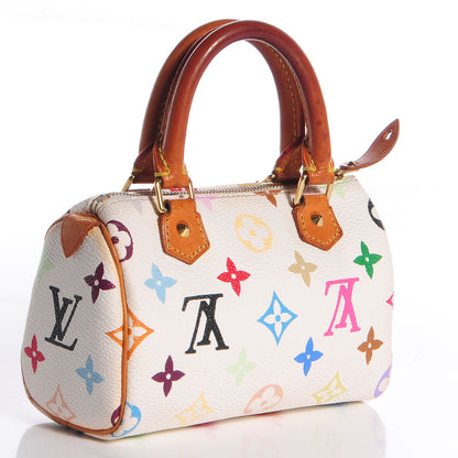 Louis Vuitton Monogram Multicolor Mini Sac HL Speedy White 3 of 8