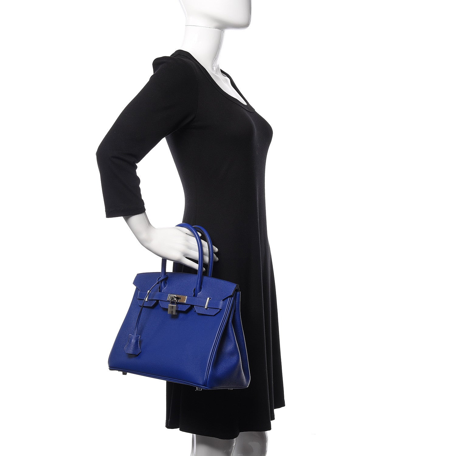 Hermes Epsom Birkin 30 Bleu Electrique 2 of 33