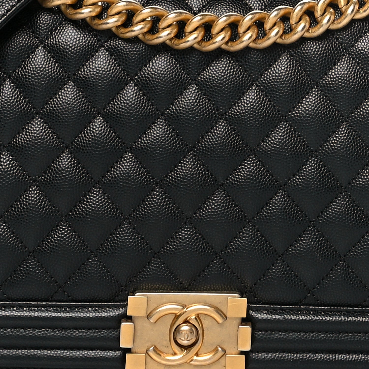 Chanel Caviar Quilted New Medium Boy Flap Black 11 of 12