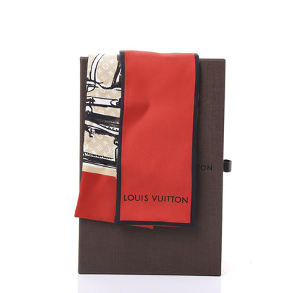 Louis Vuitton Silk Monogram Trunks Bandeau Brown 5 of 5