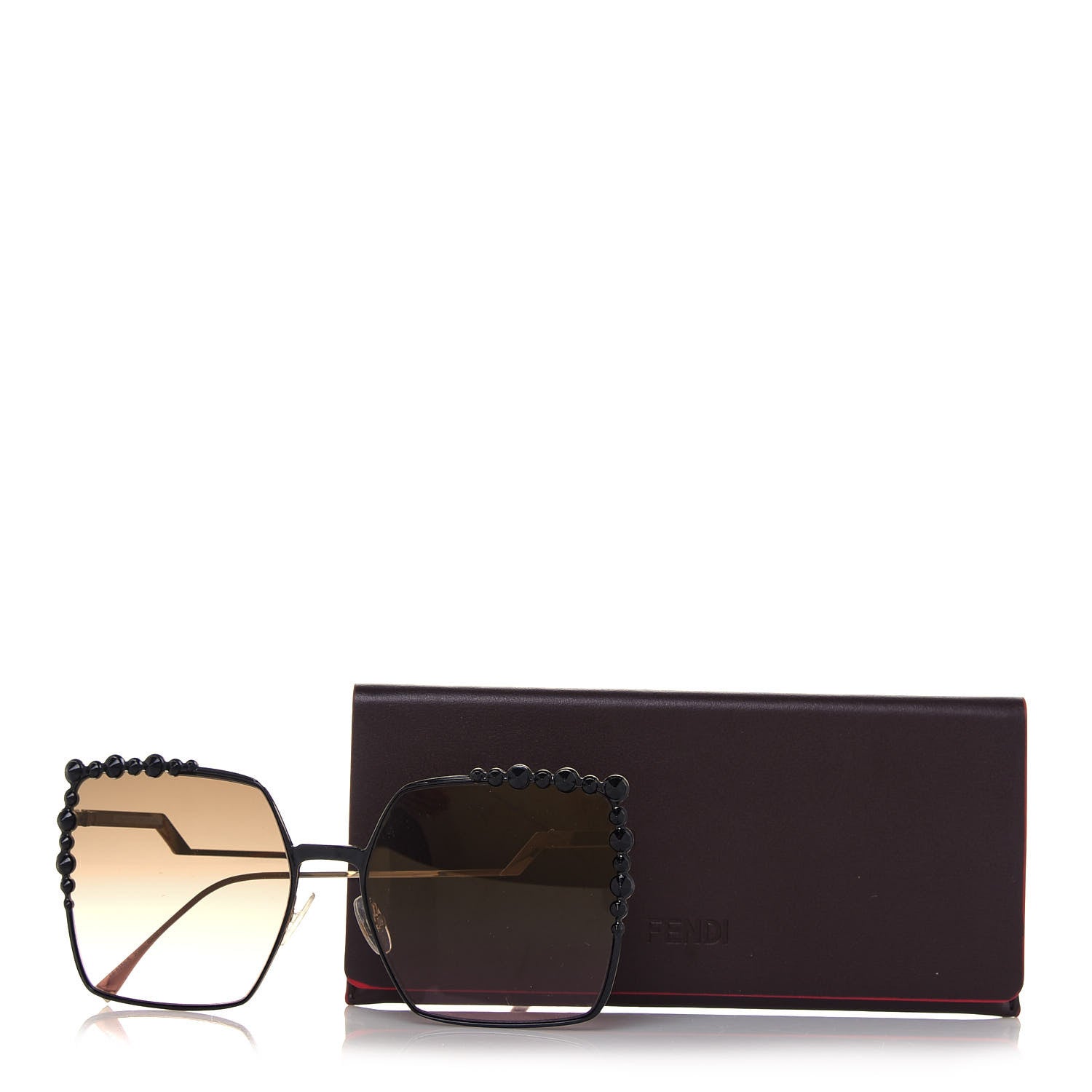 Fendi Square Dots Sunglasses FF 0259/S Black 9 of 9