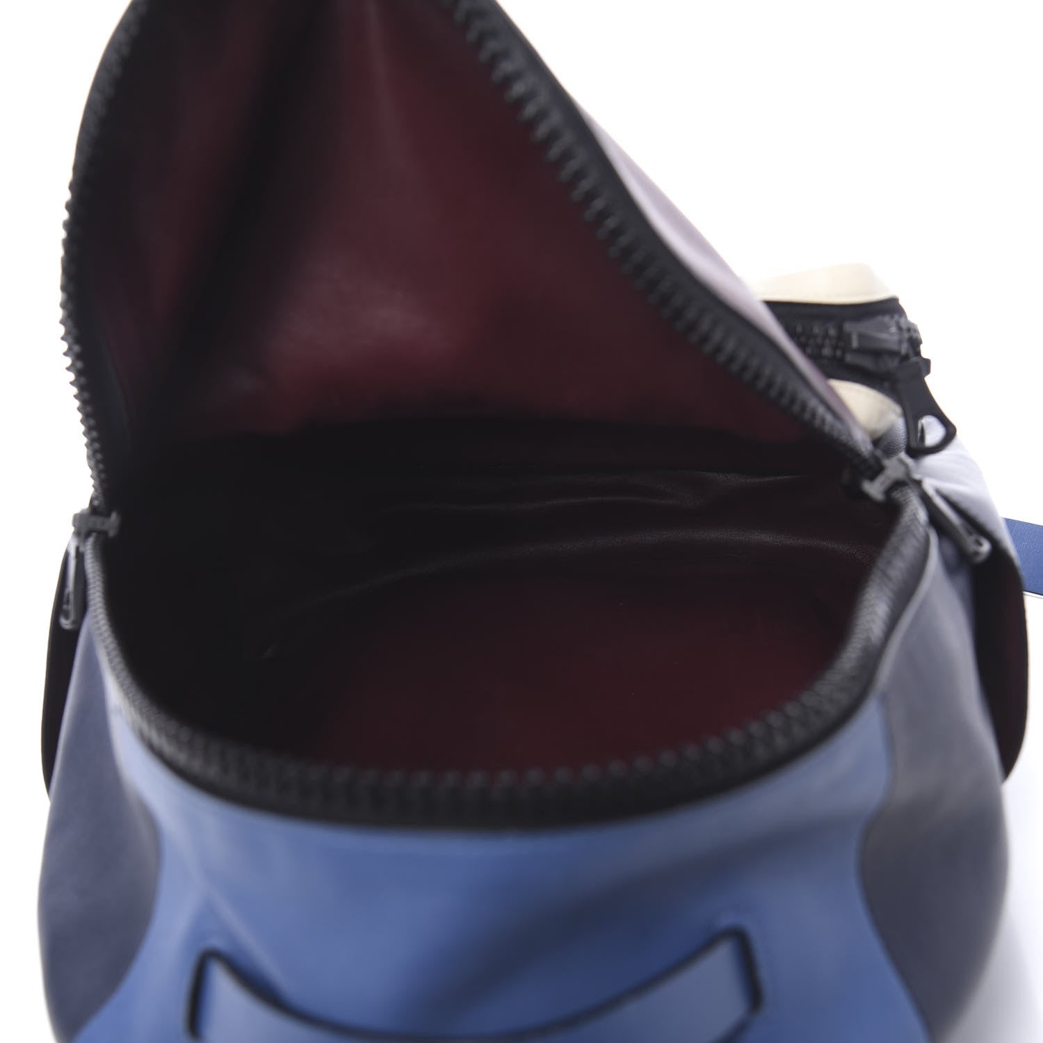 Valentino Garavani Calfskin Colorblock Backpack Ruby Marine Ivory 4 of 12