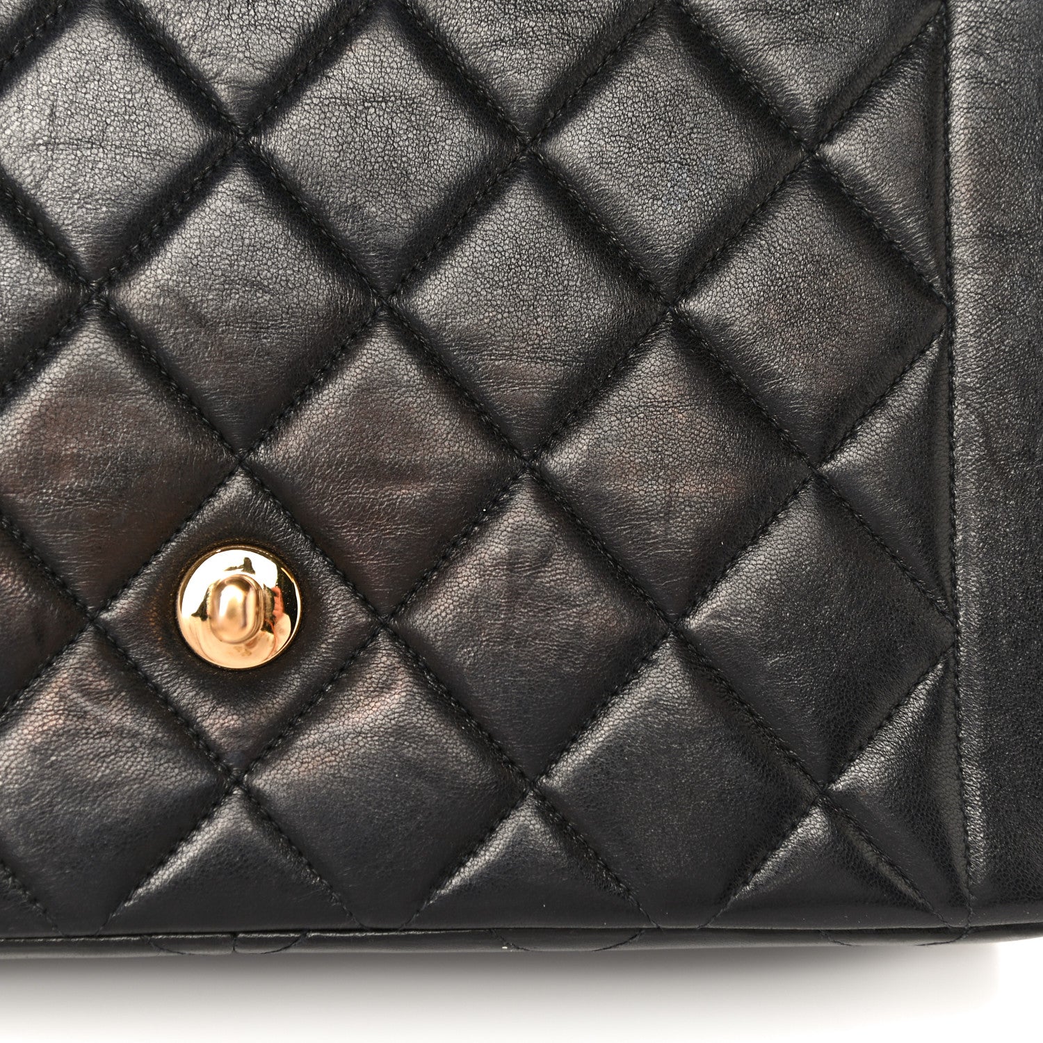 Chanel Lambskin Quilted Medium Single Flap Black 19 of 37