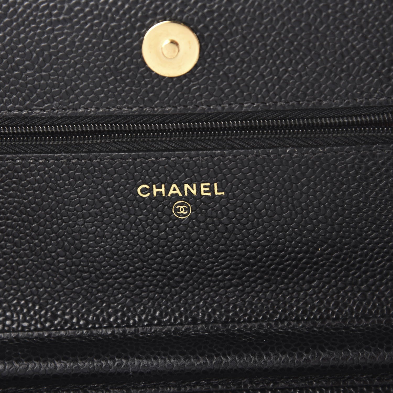 Chanel Caviar Quilted Wallet On Chain WOC Black 6 of 10