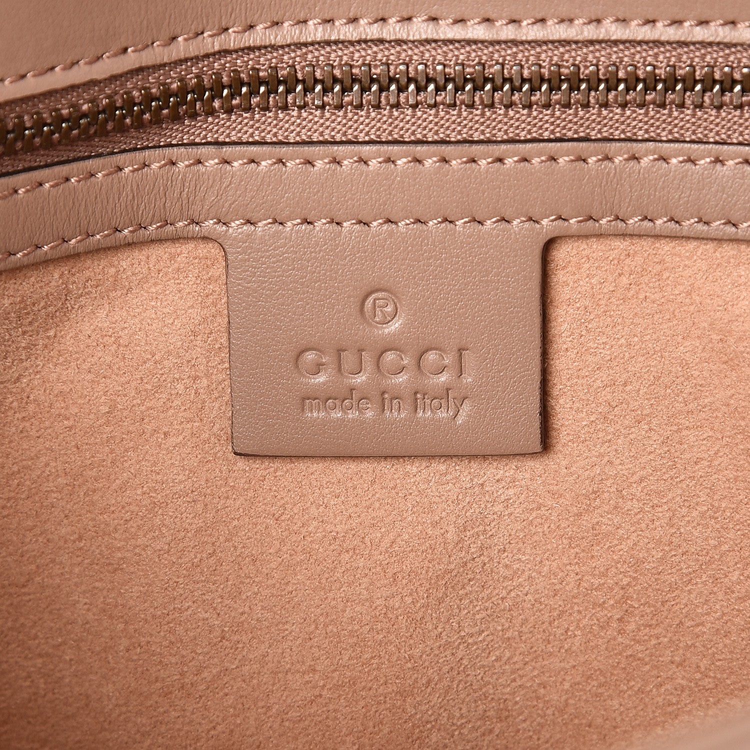 Gucci Calfskin Matelasse Small GG Marmont Shoulder Bag Porcelain Rose 6 of 7