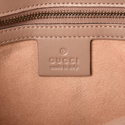Gucci Calfskin Matelasse Small GG Marmont Shoulder Bag Porcelain Rose 6 of 7