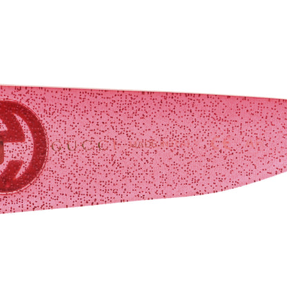 Gucci Acetate Square Frame Glitter GG0141S Sunglasses Pink 5 of 8