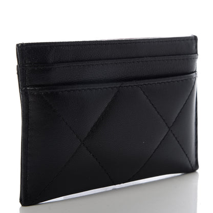 Chanel Goatskin Quilted 19 Card Holder Black 3 of 9
