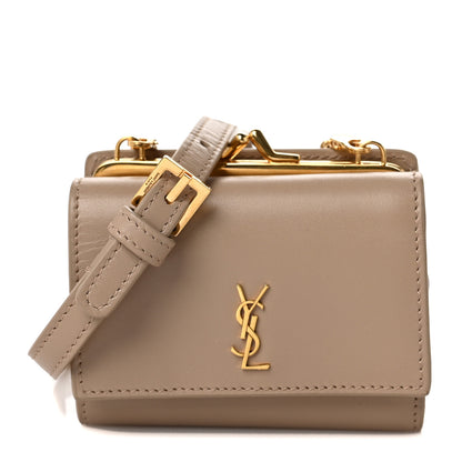Saint Laurent Smooth Calfskin Monogram Rider Belt Bag Taupe 1 of 10
