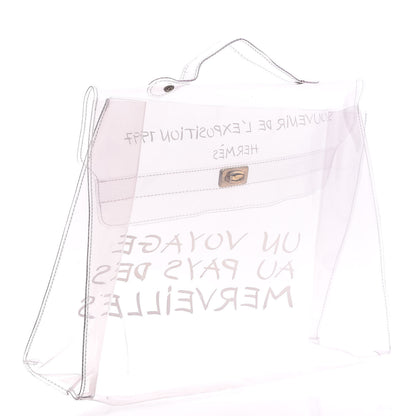 Hermes Vinyl Souvenir De L'Exposition Kelly Transparent 3 of 8