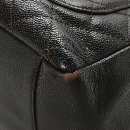 Chanel Caviar Quilted Grand Shopping Tote GST Dark Brown 12 of 13