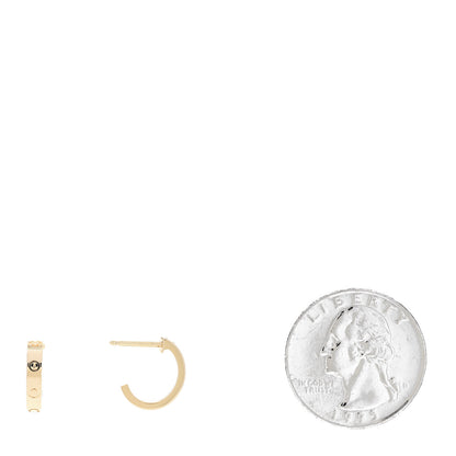 Cartier 18K Yellow Gold Small LOVE Hoop Earrings 2 of 7