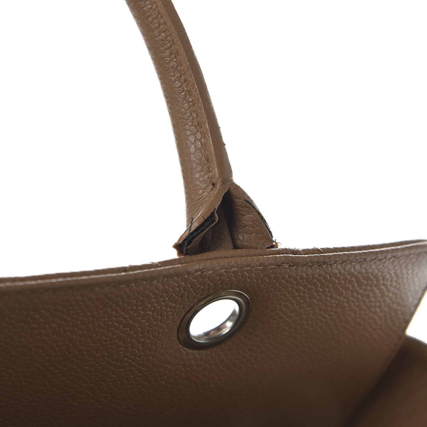 Chanel Caviar Medium Soft CC Top Handle Tote Dark Beige 13 of 13