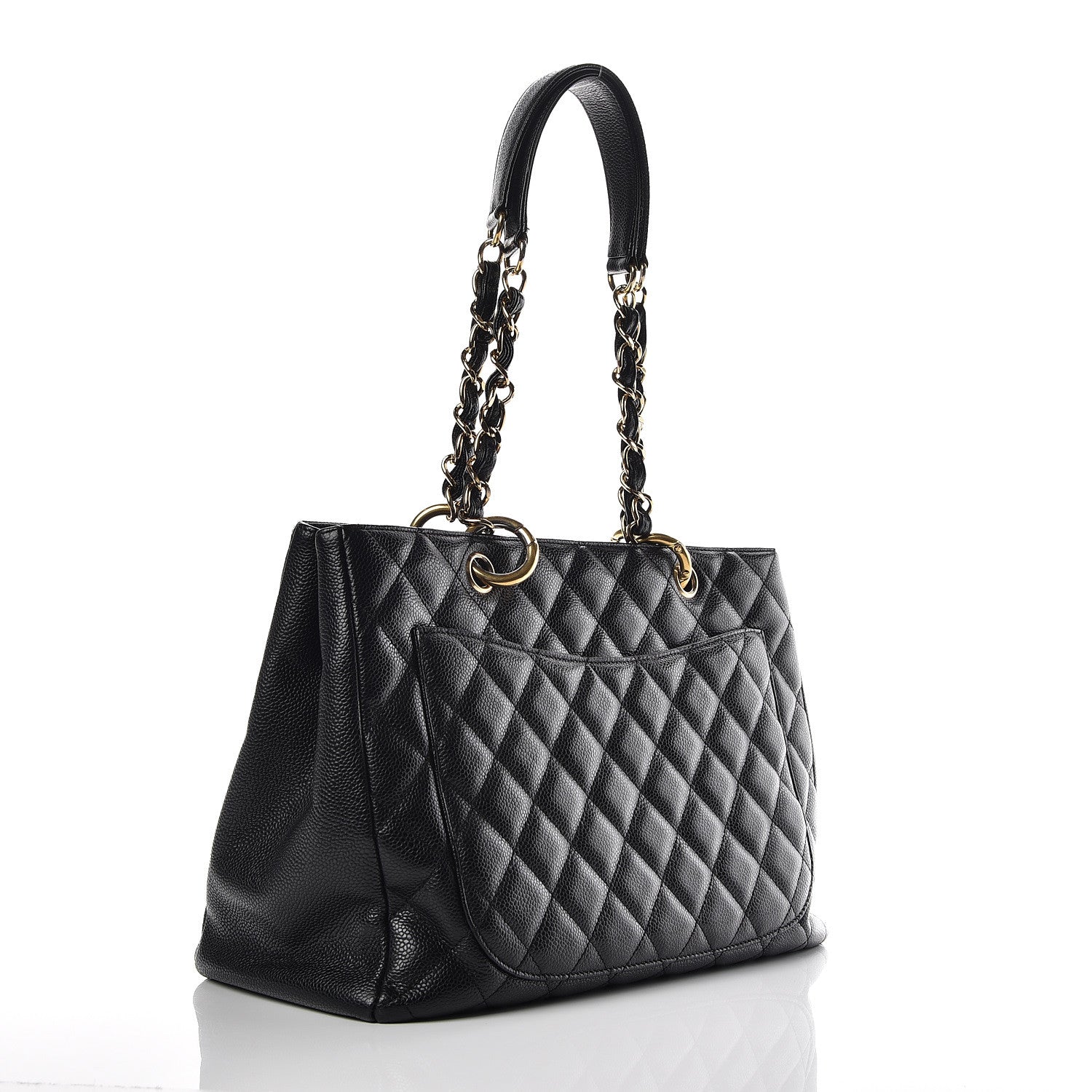 Chanel Caviar Quilted Grand Shopping Tote GST Black 3 of 23