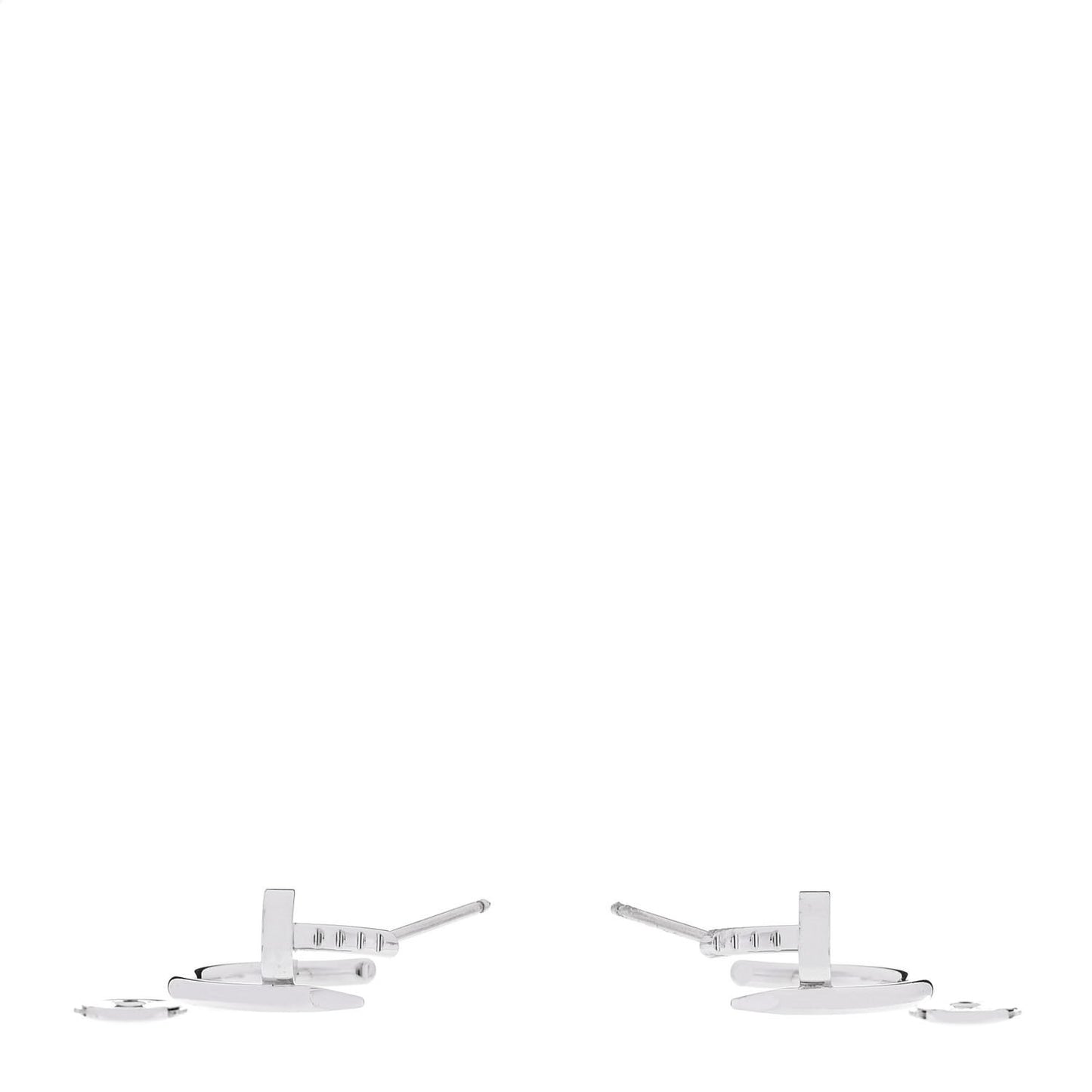 18K White Gold Juste Un Clou Hoop Earrings