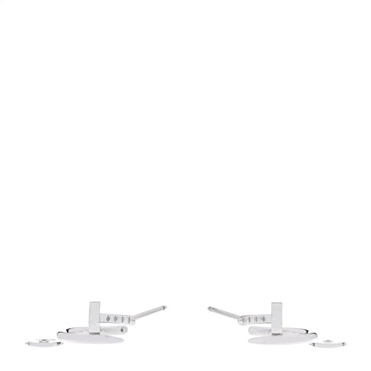 Cartier 18K White Gold Juste Un Clou Hoop Earrings 3 of 6