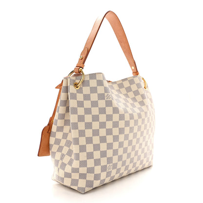 Louis Vuitton LOUIS VUITTON Damier Azur Graceful PM Rose Ballerine 3 of 15