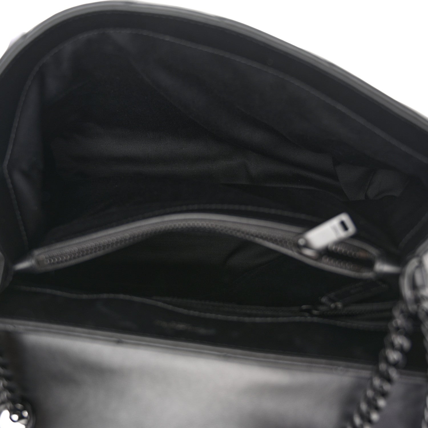 Saint Laurent Calfskin Y Quilted Monogram Monochrome Medium Loulou Chain Satchel Black 5 of 11