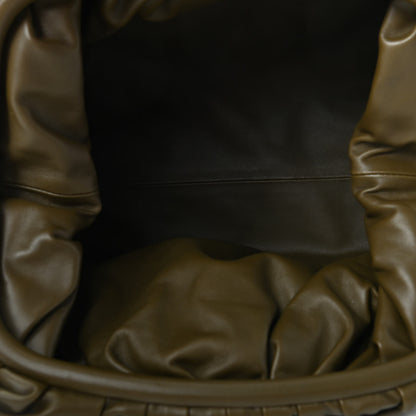 Bottega Veneta Smooth Butter Calf The Pouch Oversized Clutch Kaki Fondent 5 of 6