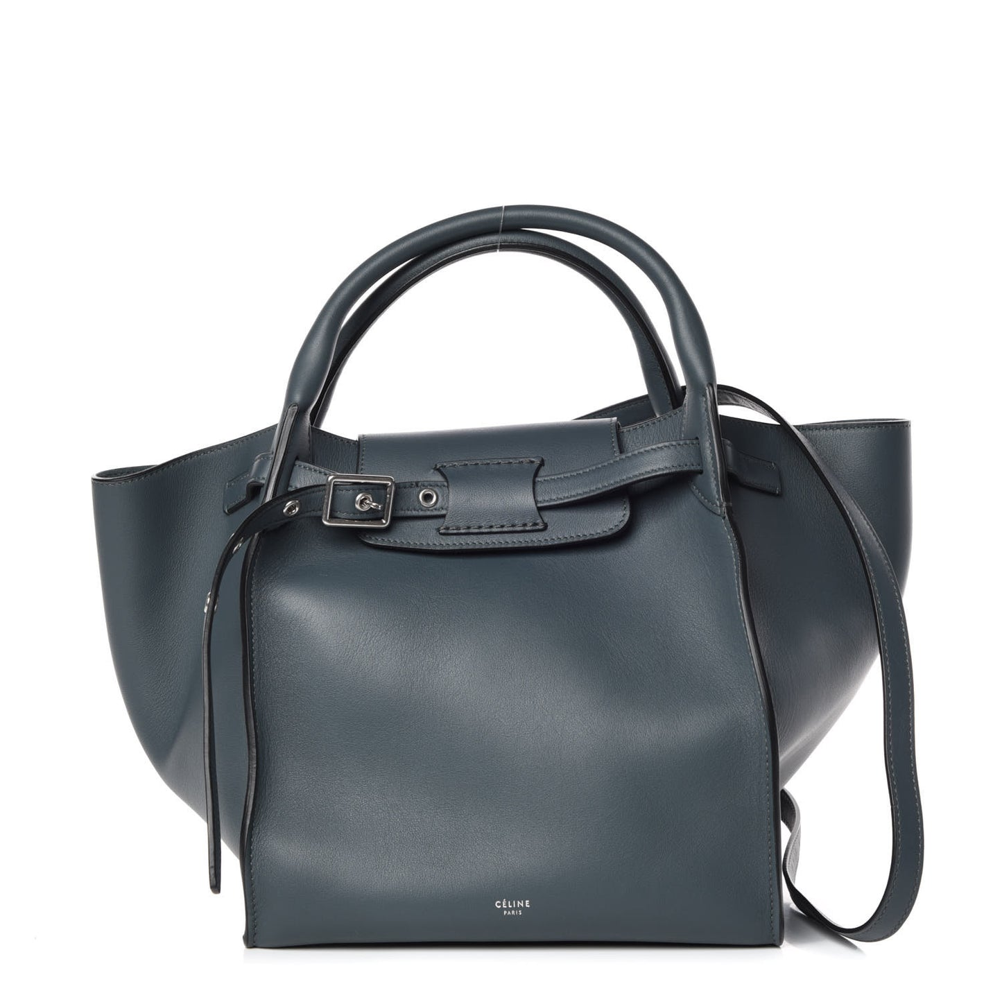 Smooth Calfskin Small Big Bag Slate