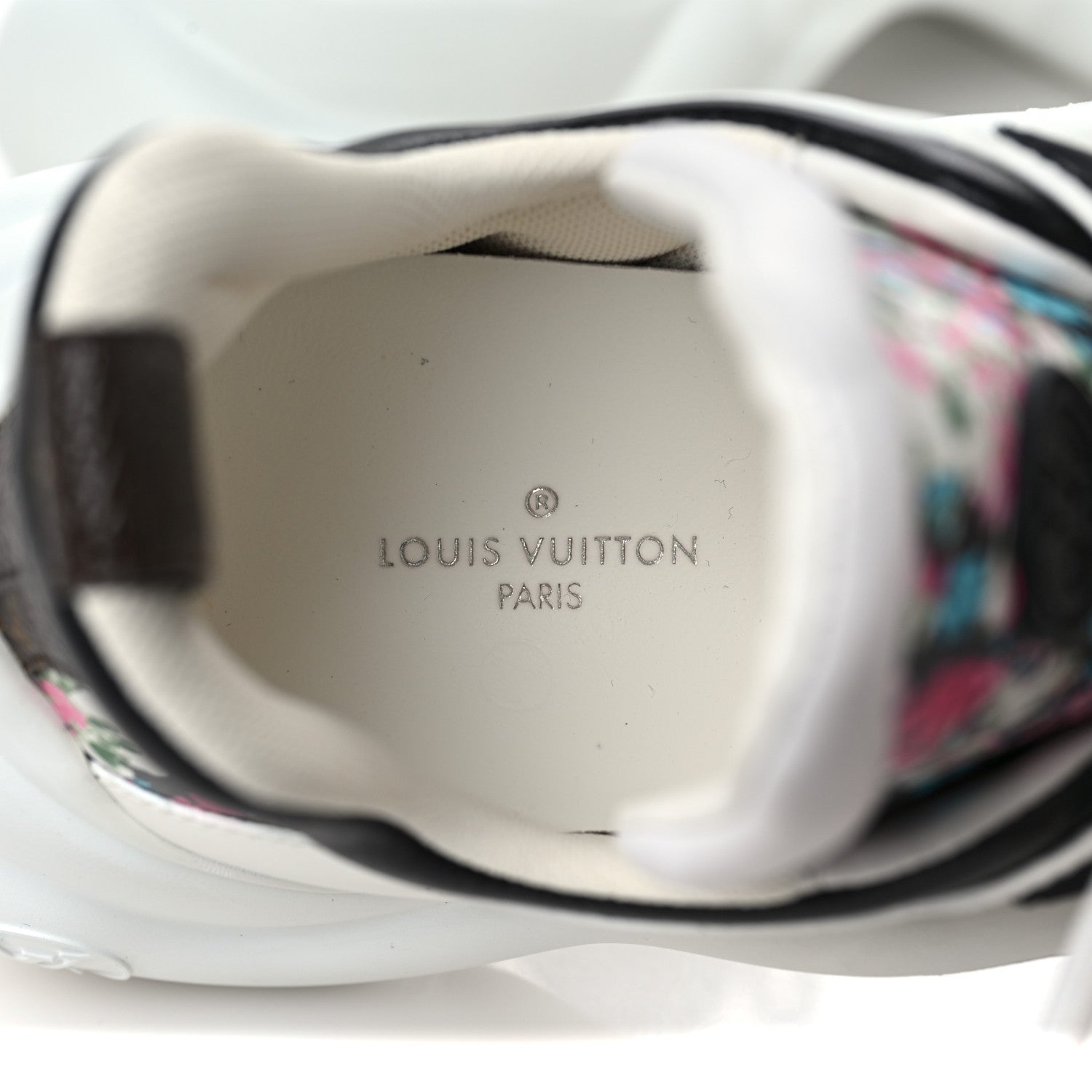 Louis Vuitton Flower Printed Calfskin Monogram LV Archlight Sneakers 36 Black Rose 7 of 8