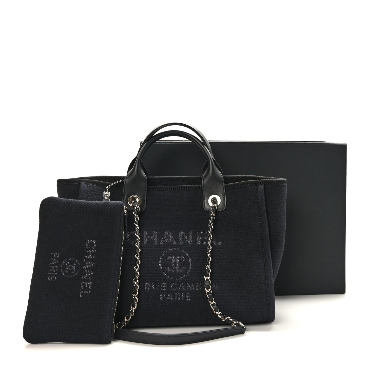 Mixed Fibers Small Deauville Tote Black