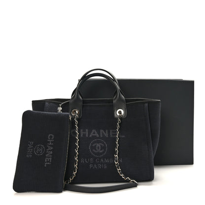 Chanel Mixed Fibers Small Deauville Tote Black 11 of 11