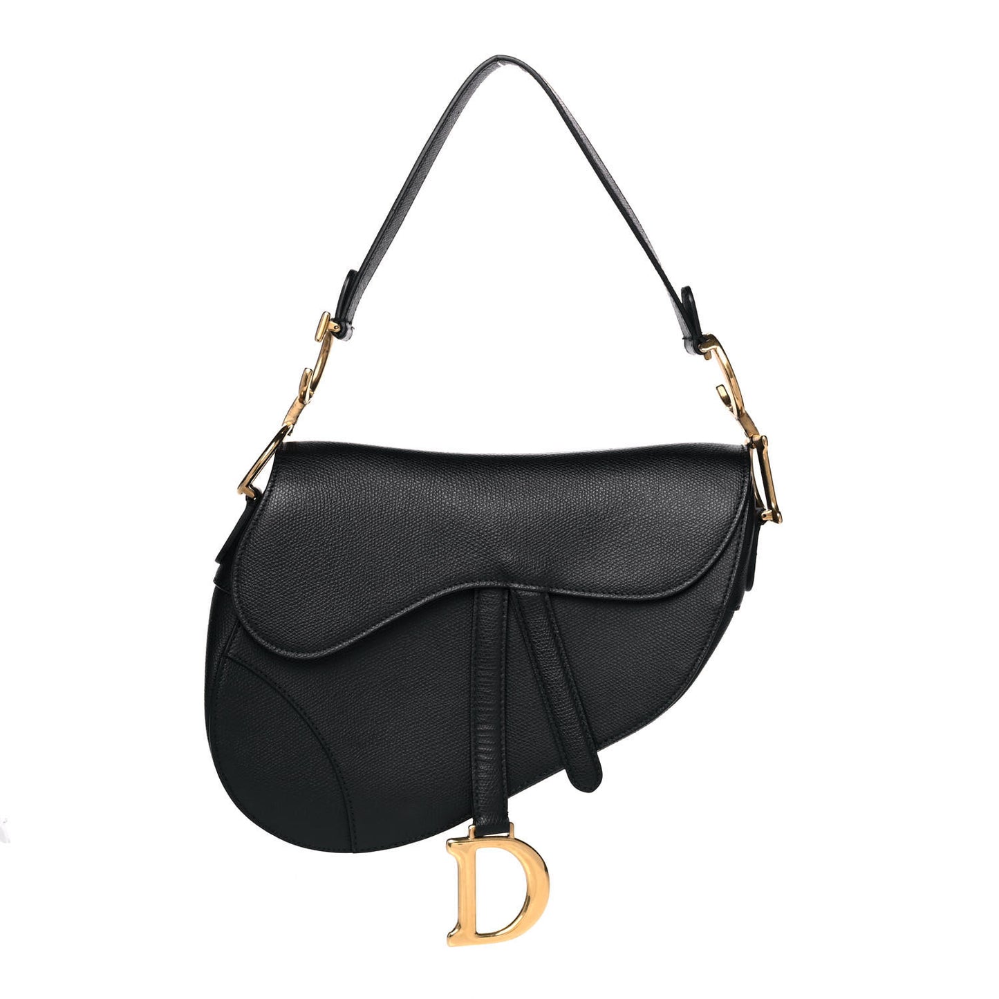 Calfskin Saddle Bag Black