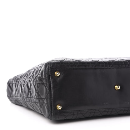 Christian Dior Lambskin Cannage Large Lady Dior Black 8 of 12