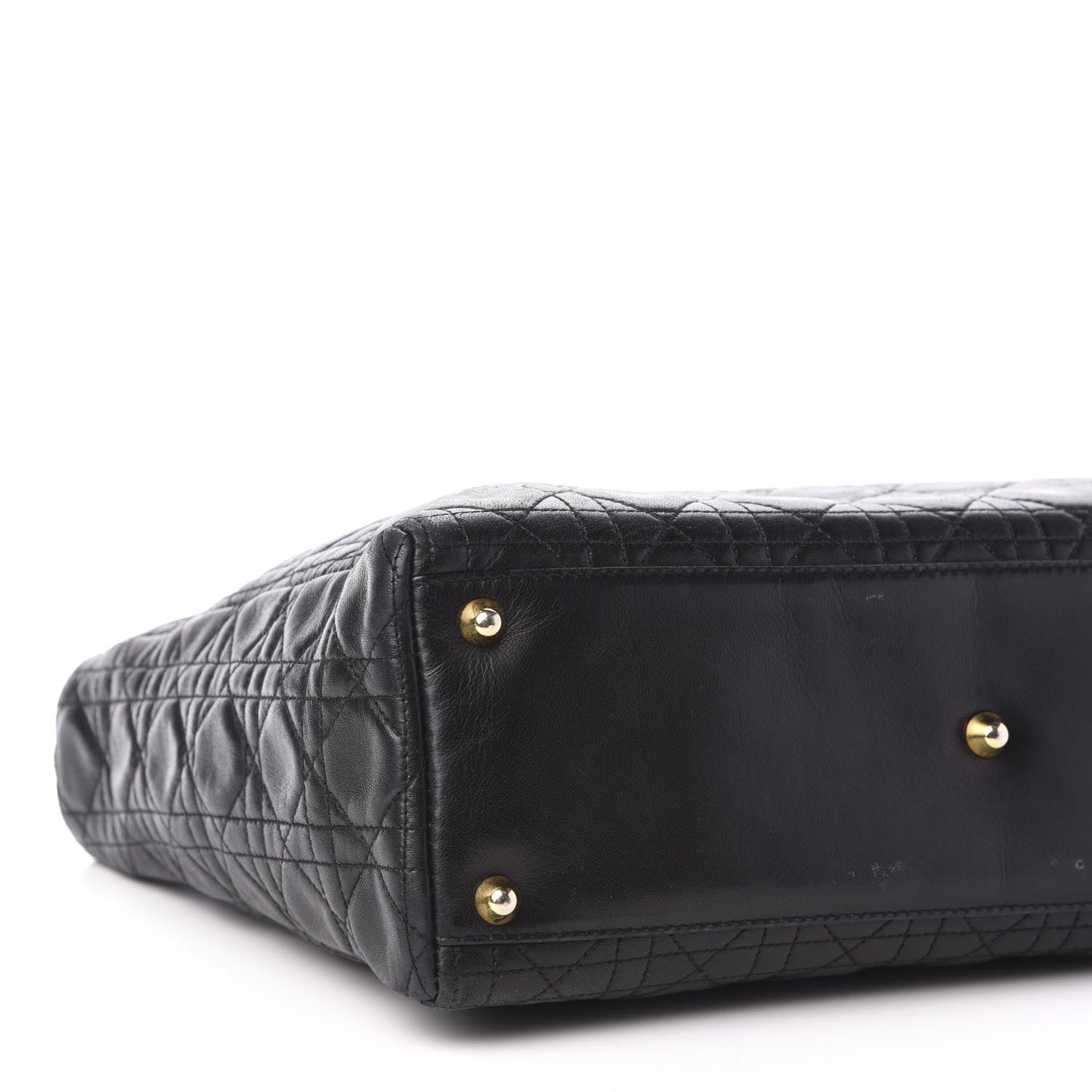 Christian Dior Lambskin Cannage Large Lady Dior Black 8 of 12