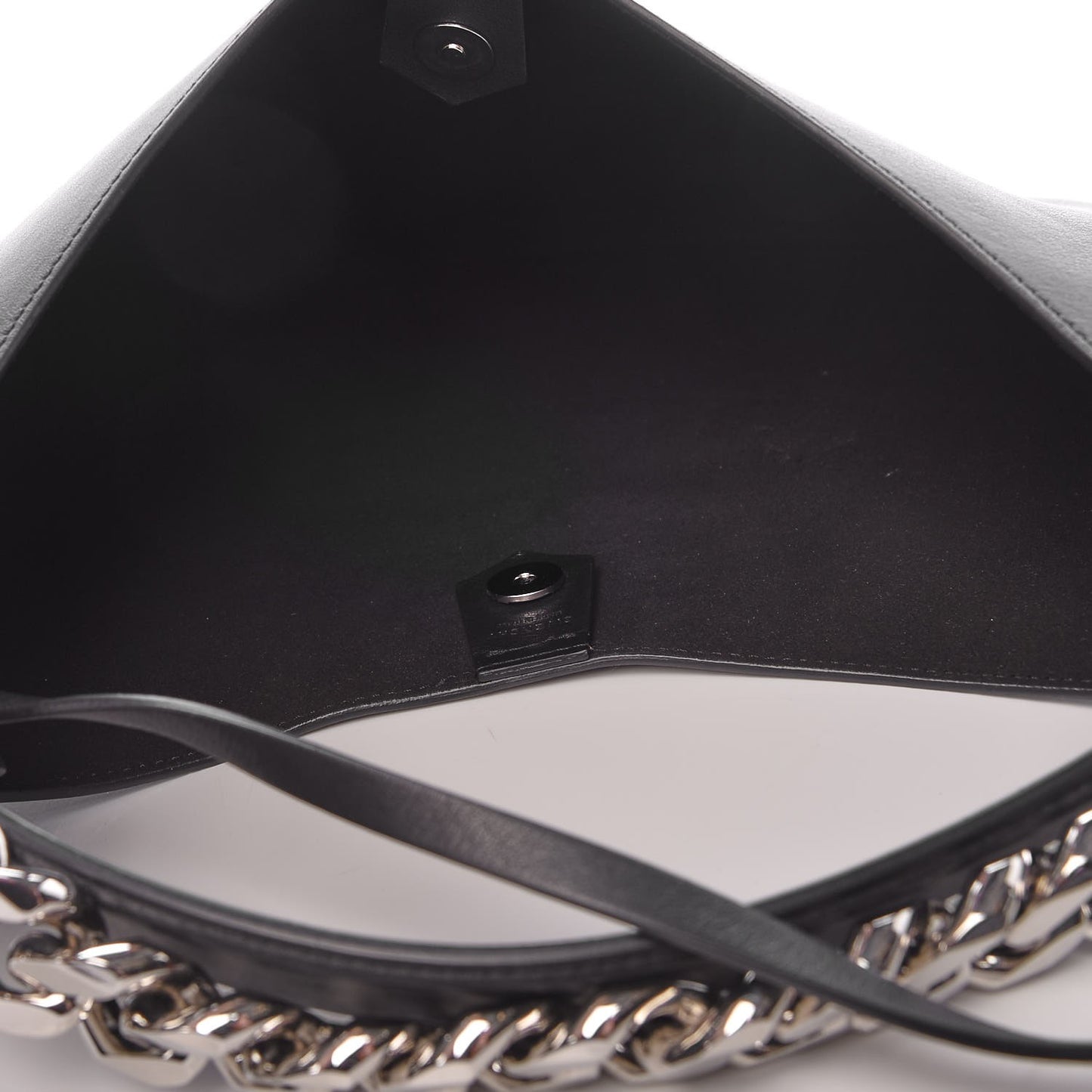 Calfskin Small Infinity Hobo Bag Black