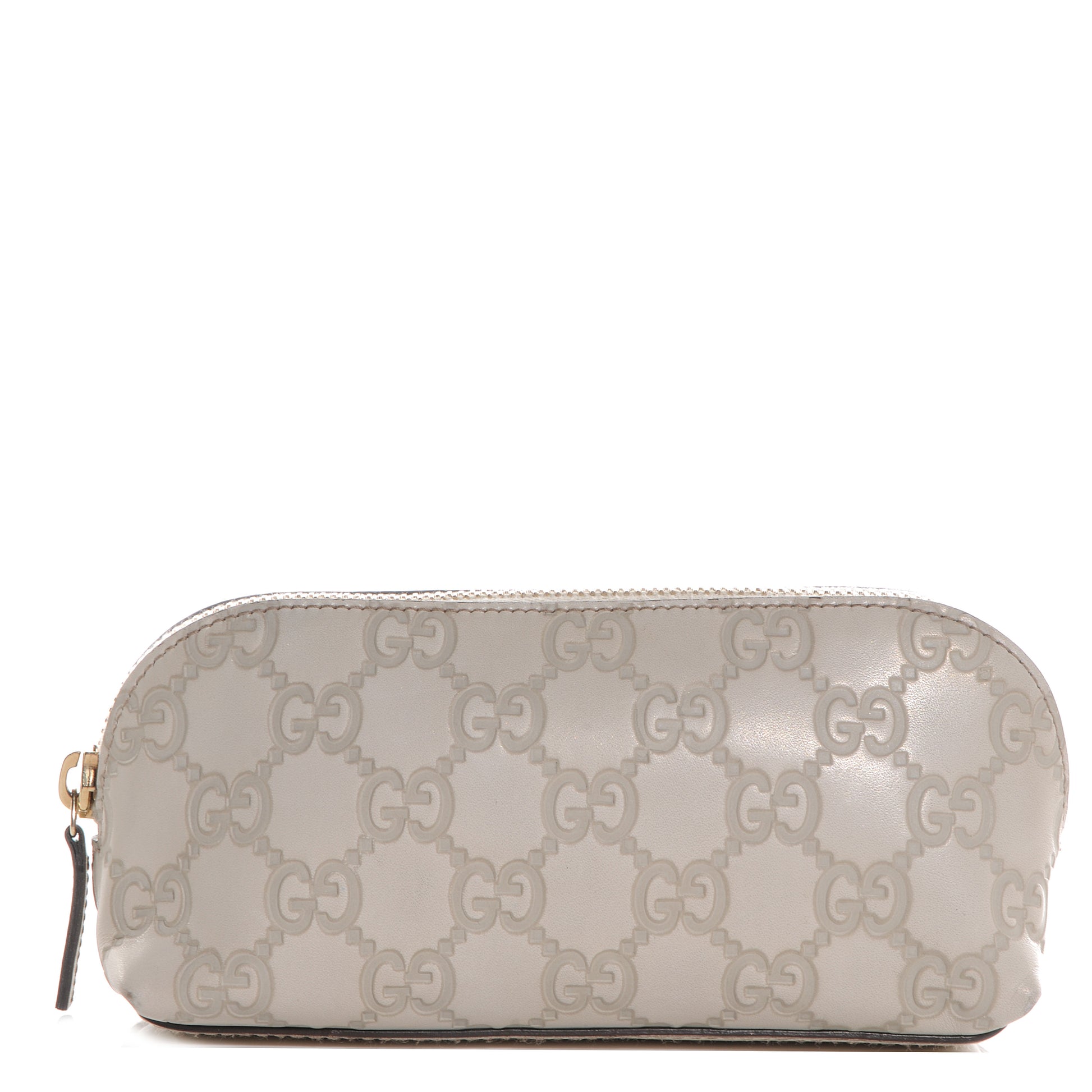 Gucci Guccissima Small Cosmetic Pouch Off White 1 of 7