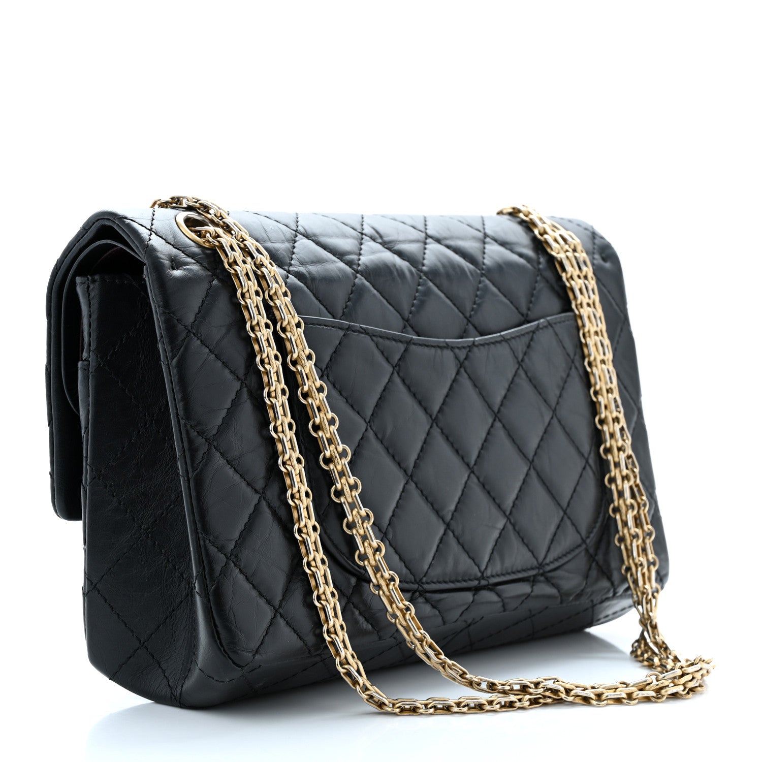 Chanel Aged Calfskin Quilted 2.55 Reissue 226 Flap Black 3 of 11