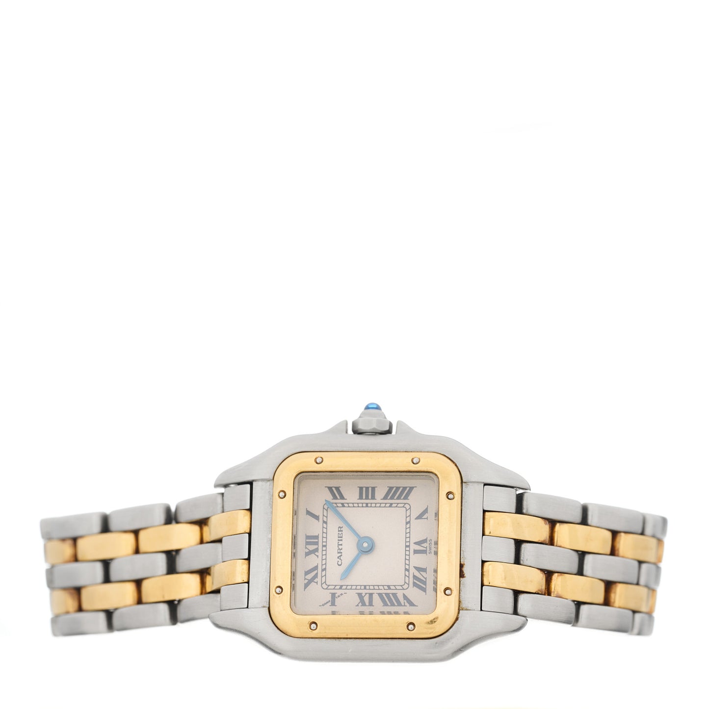 Stainless Steel 18K Yellow Gold 22mm Panthere Quartz Watch