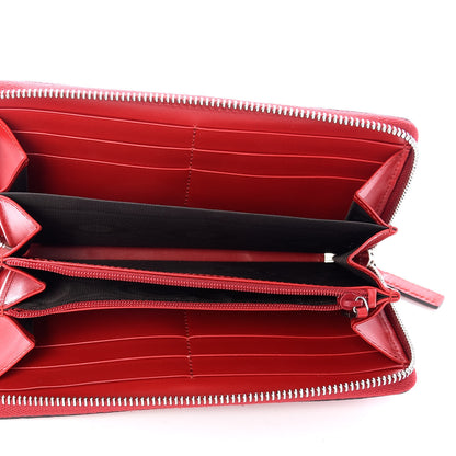 Gucci Guccissima Web Zip Around Wallet Red 5 of 7