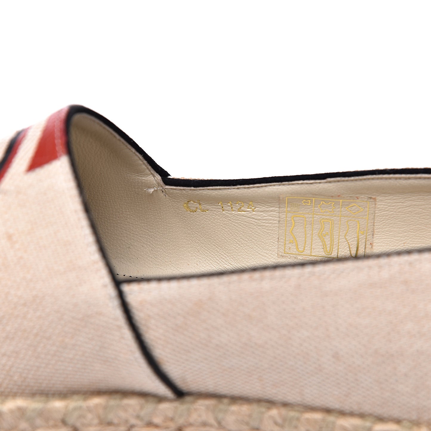 Canvas Postcard Espadrille Flats 39 Ecru