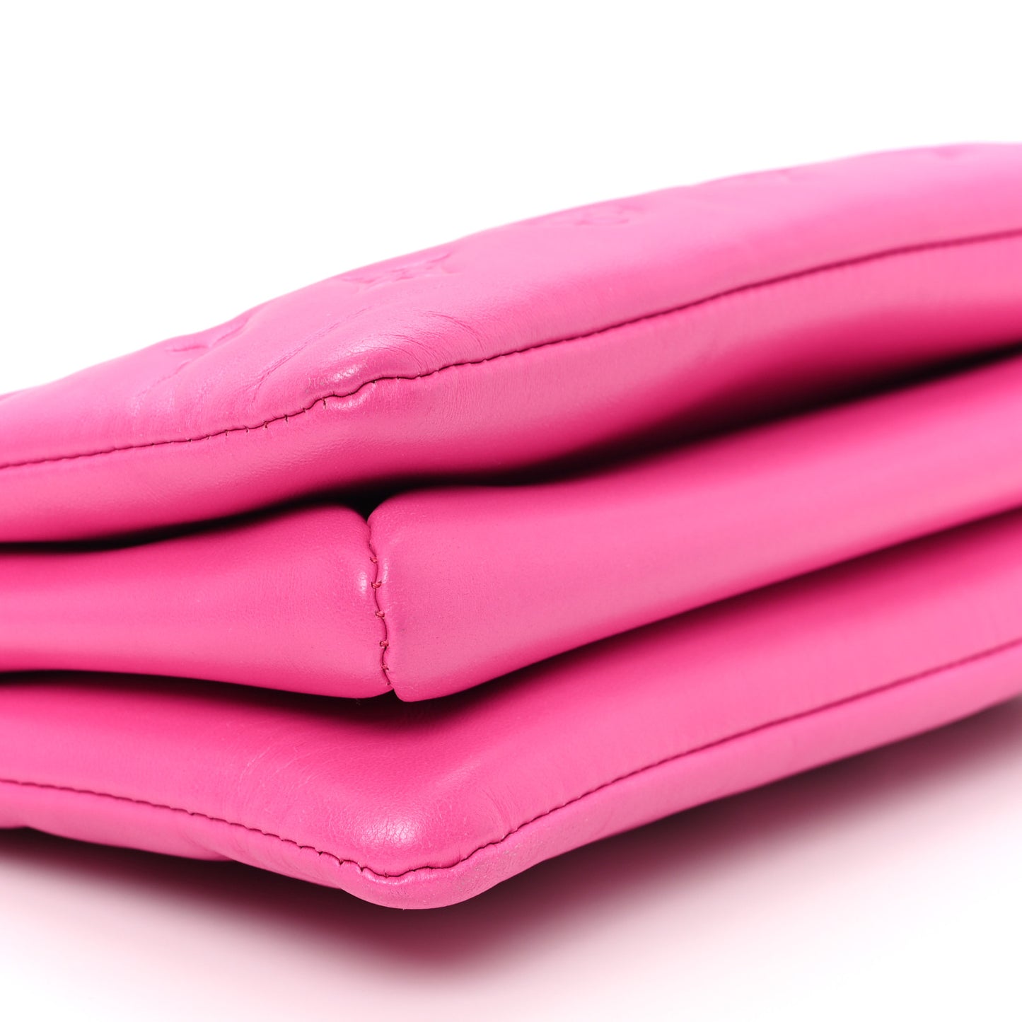 Lambskin Embossed Monogram Coussin PM Rose Miami