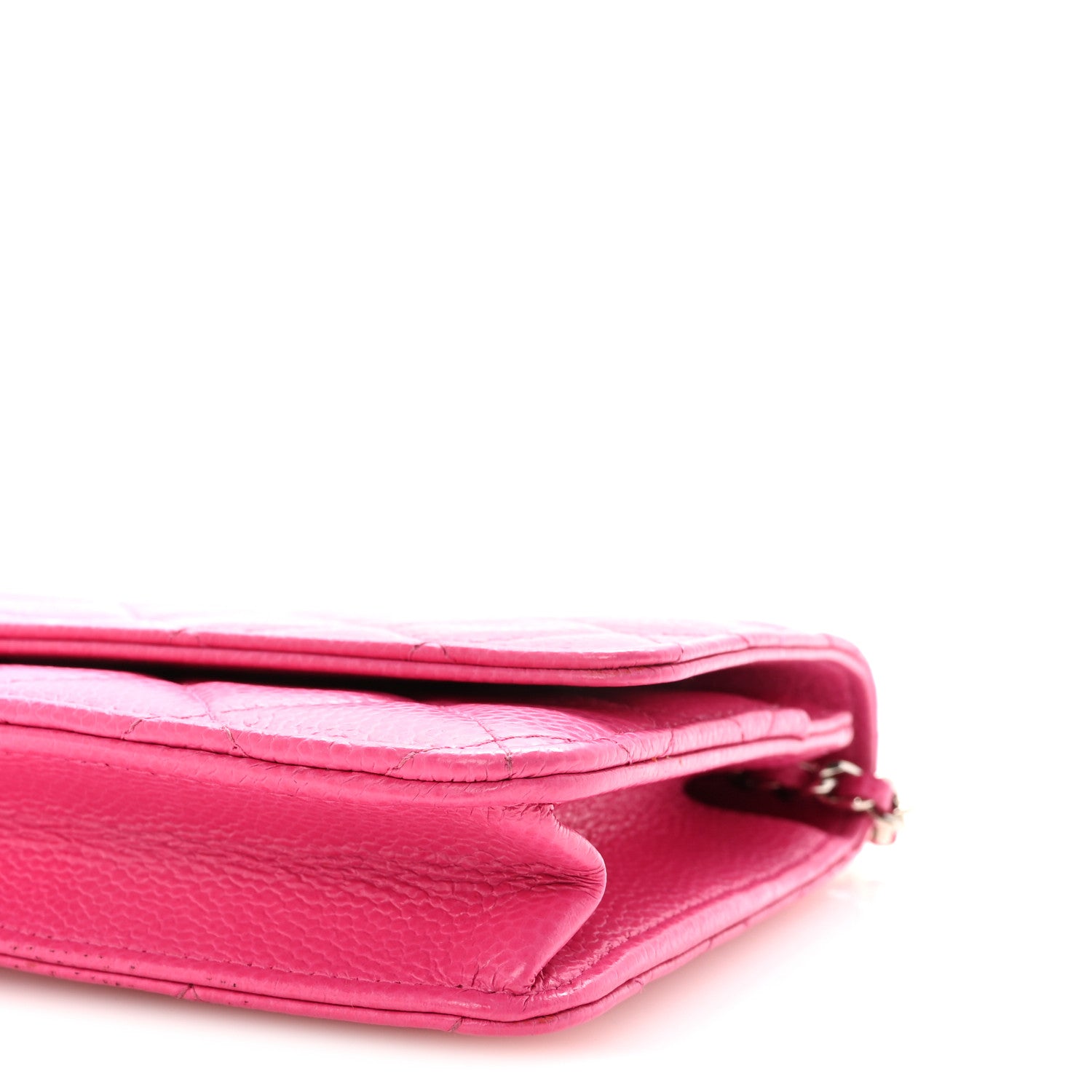 Chanel Caviar Quilted Wallet on Chain WOC Pink 10 of 11