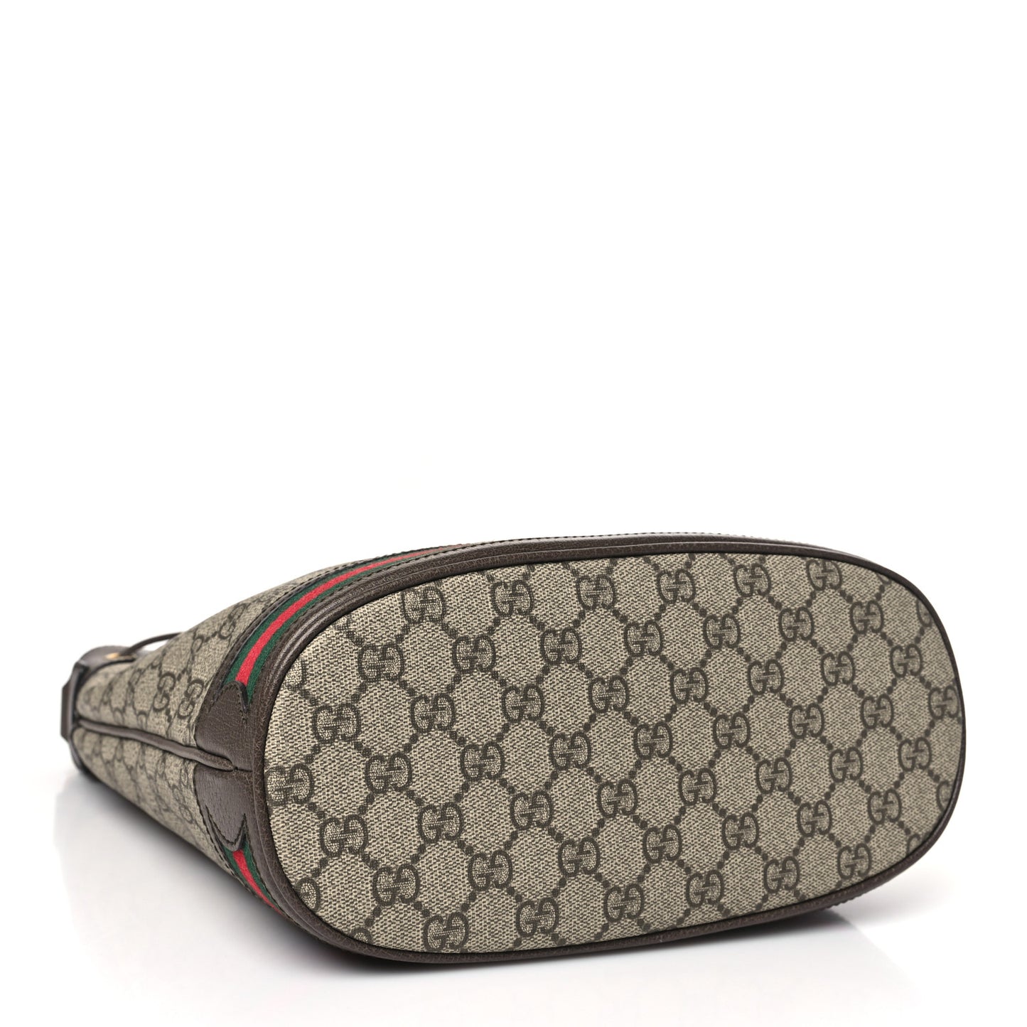 GG Supreme Monogram Web Ophidia Bucket Bag Brown