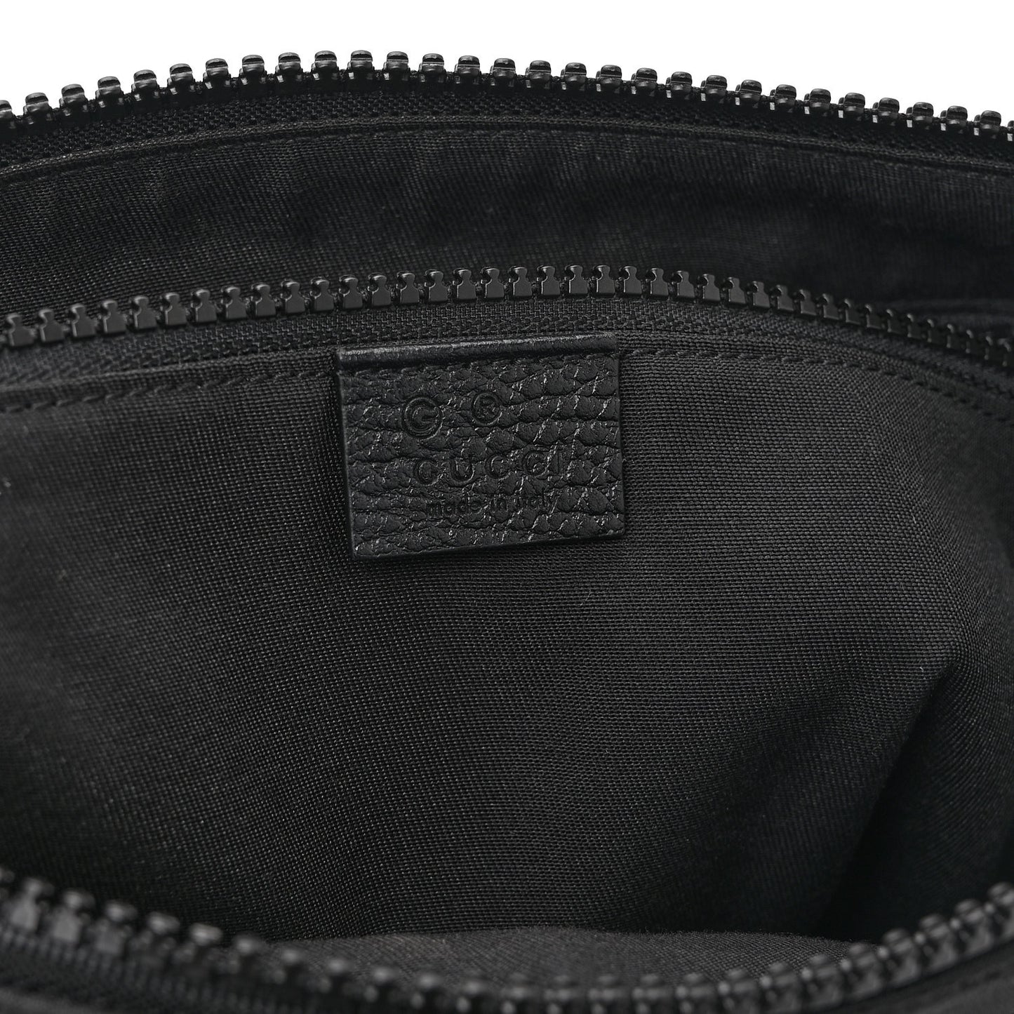 Nylon Monogram Small Flat Messenger Bag Black
