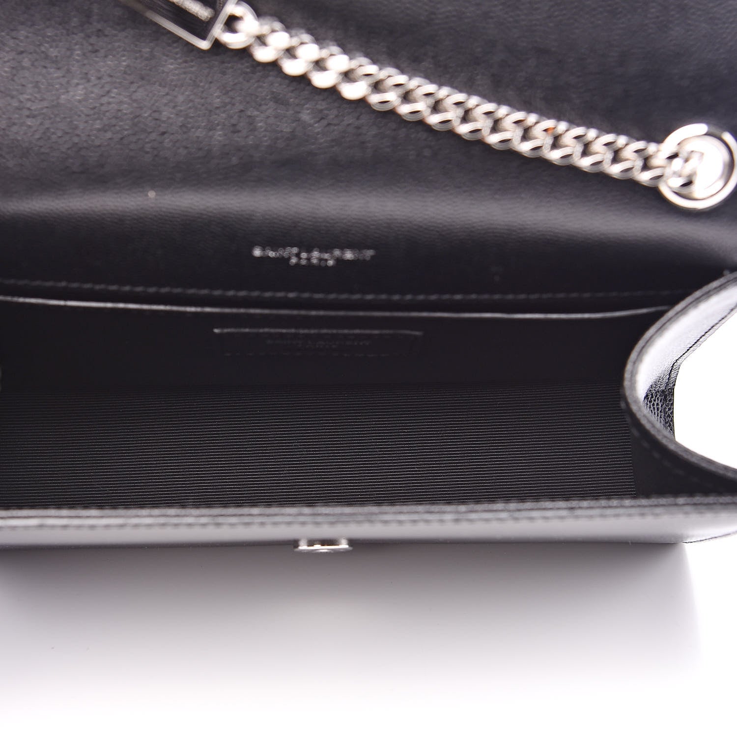 Saint Laurent Grain De Poudre Small Monogram Kate Satchel Black 5 of 9