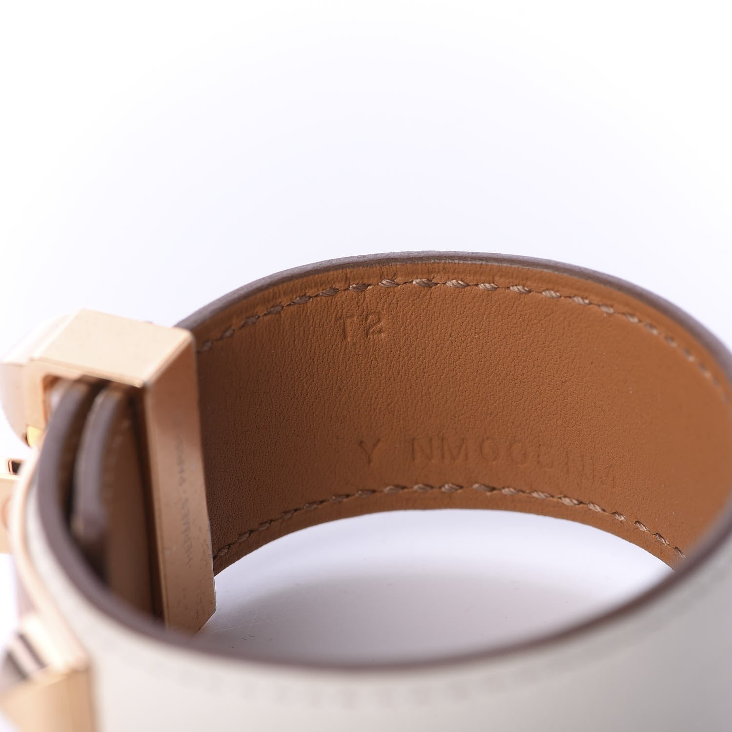 Hermes Swift Collier de Chien CDC 24 Bracelet T2 Nata 5 of 7