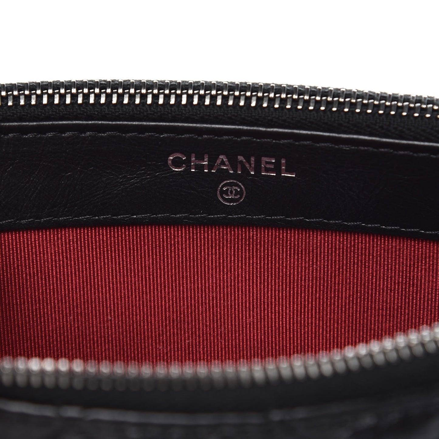 Aged Calfskin Quilted Small Gabrielle Clutch With Chain Black