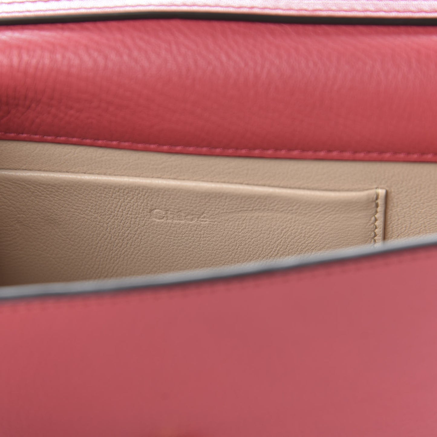 Calfskin Small Nile Bracelet Minaudiere Bag Scarlet Pink